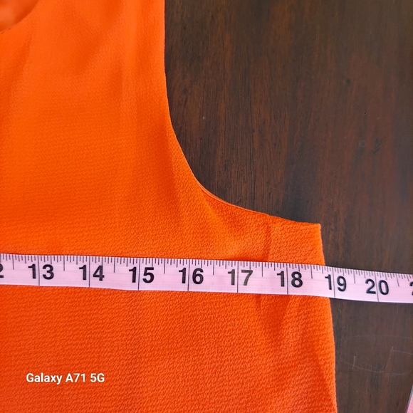 Bobeau Orange Crepe Tank  Shift Dress High Side Slits Sz M - Picture 15 of 15